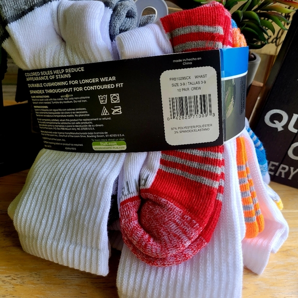 Fruit Of The Loom Boys Crew Socks - Picture 9 of 10